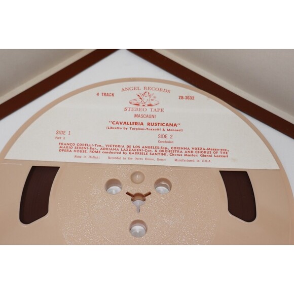 Cavalleria Rvsticana Zubin Mehta LA Die Fledermaus 4 Track Reel to Reel Tapes - Picture 3 of 12